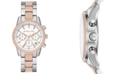 Michael Kors Women's Ritz Two-Tone Stainless Steel & Crystal-Accent Bracelet Watch 37mm 